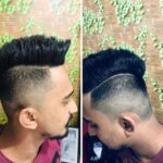 “Modern skin fade haircut for men at Dubai Business Bay barber shop”