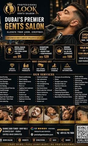 Summer Grooming Deals — Pro Look Gents Salon Business Bay Dubai
